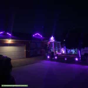 Christmas Light display at 7 Brownlow Court, Lara