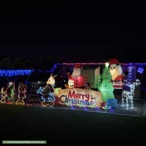 Christmas Light display at 4 Manorhall Court, Salisbury Heights