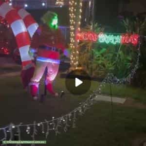 Christmas Light display at 25 Hargreaves Street, Wulguru