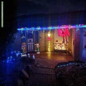 Christmas Light display at 2 Joseph Way, Woodcroft