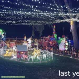 Christmas Light display at 1320 Stone Street, Chidlow