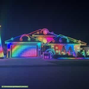 Christmas Light display at 15 Solaia Loop, Woodvale