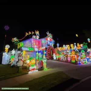 Christmas Light display at 16 Pine Edge Drive, Landsborough