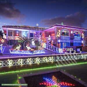 Christmas Light display at 12 Maidstone Street, Mount Tarcoola