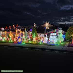 Christmas Light display at 6 Bechervaise Court, Greenwith