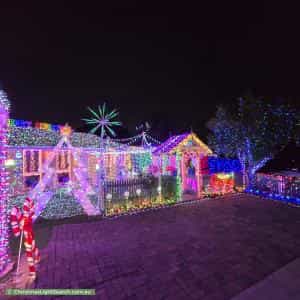 Christmas Light display at 11 Robyn Court, Hampton Park
