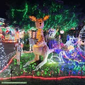 Christmas Light display at 9 Palmer Crescent, High Wycombe