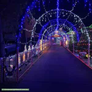 Christmas Light display at 6 Rollings Close, Rosebud