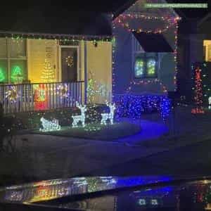 Christmas Light display at 58 Portland Place, New Lambton