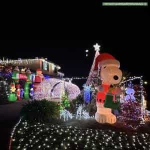 Christmas Light display at 36 Ballarat Street, Fisher