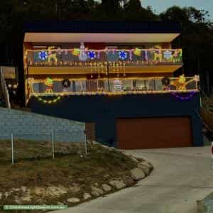 Christmas Light display at 72 Summerhill Road, West Hobart