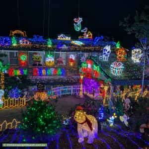 Christmas Light display at 6 Billagal Place, Blaxland