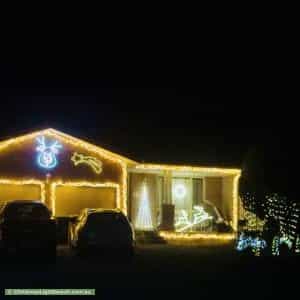 Christmas Light display at 15 Dent Place, Conder