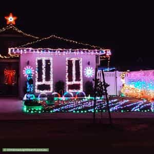 Christmas Light display at 8 Navajo Way, Eglinton