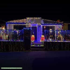 Christmas Light display at 16 Castello Crescent, Byford