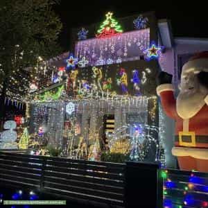 Christmas Light display at 13 Austin Crescent, Belfield