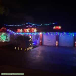 Christmas Light display at 6 Swansea Circuit, Gulfview Heights