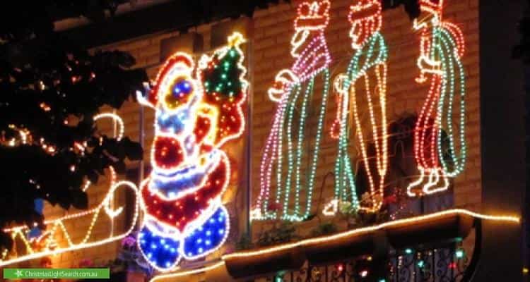 Christmas Light display at 15 The Grove, Coburg