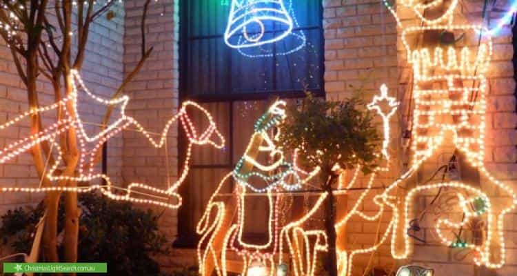 Christmas Light display at 15 The Grove, Coburg