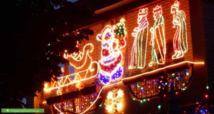 Christmas Light display at 15 The Grove, Coburg