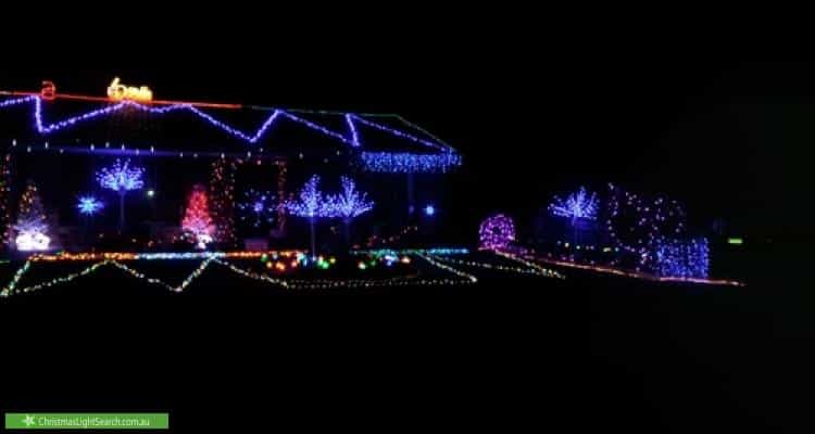 Christmas Light display at 14 Deighton Drive, Rosebud