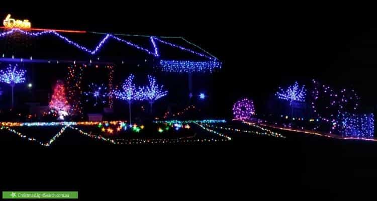 Christmas Light display at 14 Deighton Drive, Rosebud