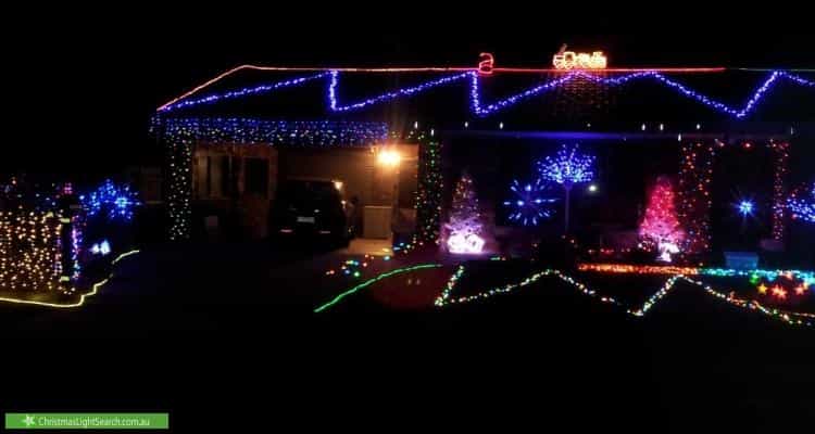 Christmas Light display at 14 Deighton Drive, Rosebud