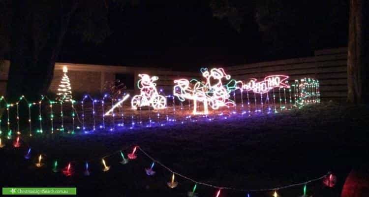 Christmas Light display at 1 Sherwood Avenue, Rosebud