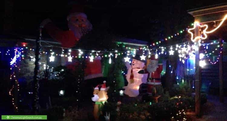 Christmas Light display at 2 Cromwell Court, Blackburn