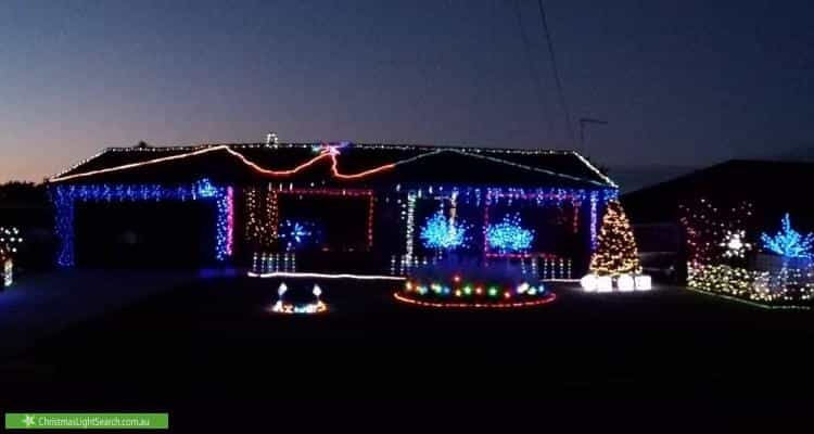 Christmas Light display at 14 Deighton Drive, Rosebud