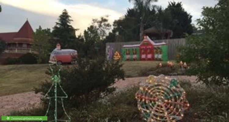 Christmas Light display at 19 Palamino Valley Court, Greenvale