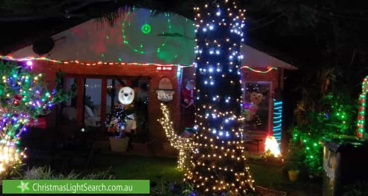 Christmas Light display at 208 Prince Charles Parade, Kurnell