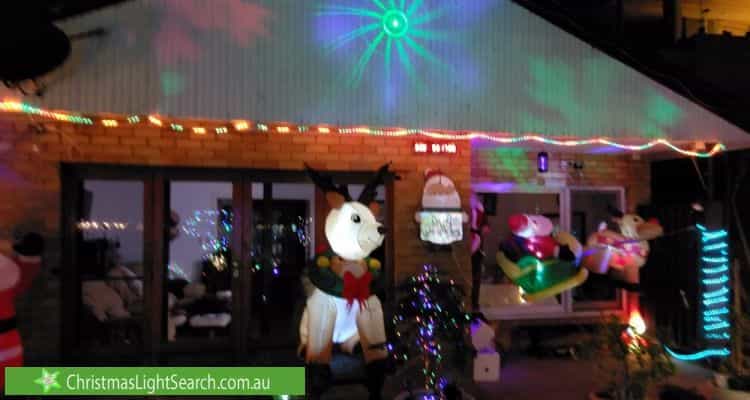 Christmas Light display at 208 Prince Charles Parade, Kurnell