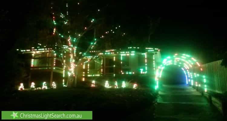 Christmas Light display at 4 Veronica Avenue, Chirnside Park