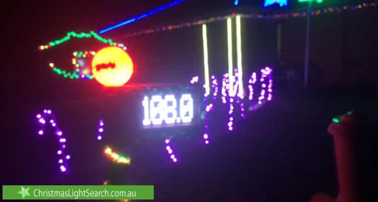 Christmas Light display at 8 Cassowary Close, Carrum Downs