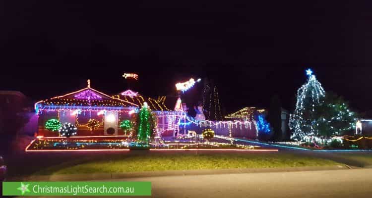 Christmas Light display at Lakeview Drive, Lilydale