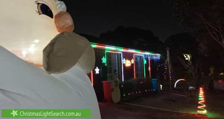 Christmas Light display at 6 Rosemont Drive, Narre Warren
