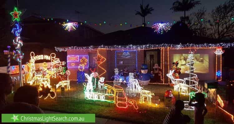 Christmas Light display at 101 Jubilee Avenue, Beverley Park