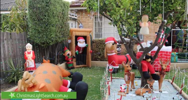 Christmas Light display at 12 Cooper Street, Sunshine