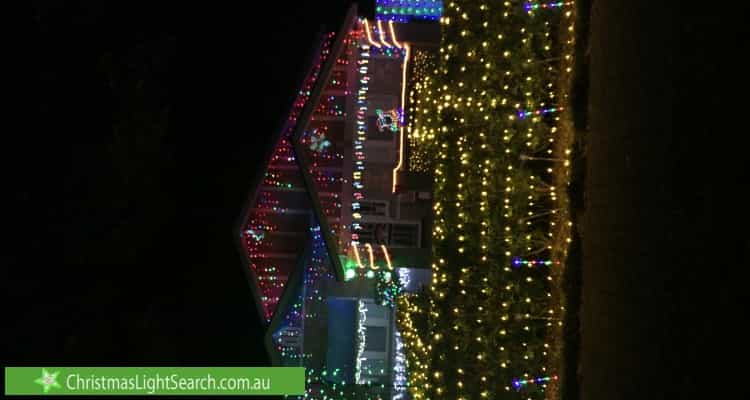 Christmas Light display at 51 West Parkway, Colonel Light Gardens