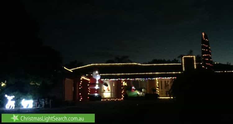 Christmas Light display at 8 Autumndale Court, Narre Warren North