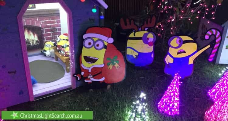 Christmas Light display at 5 Ventura Avenue, Narwee