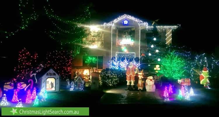 Christmas Light display at 5 Ventura Avenue, Narwee