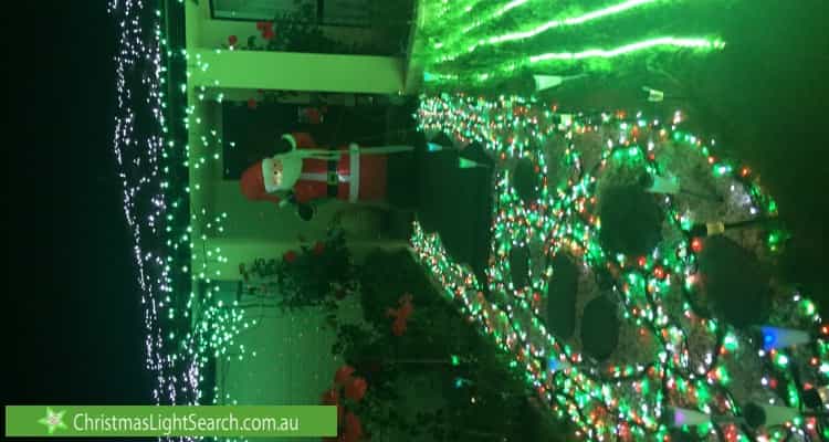 Christmas Light display at 15 Herdson Place, MacGregor