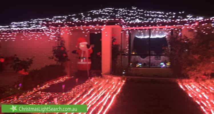Christmas Light display at 15 Herdson Place, MacGregor