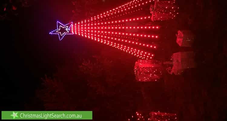 Christmas Light display at 15 Herdson Place, MacGregor