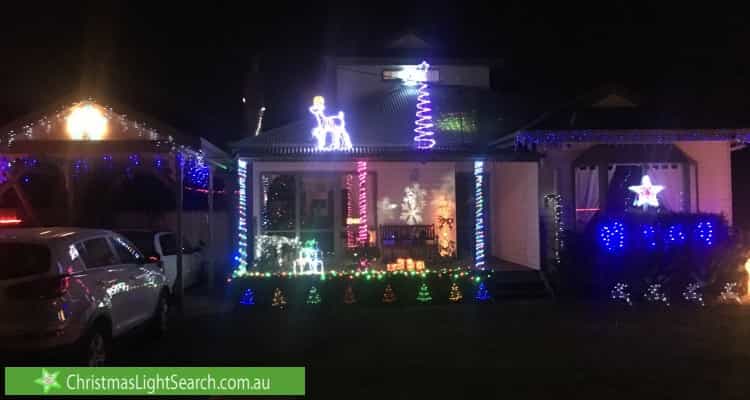 Christmas Light display at 37 Purtell Street, Bentleigh East