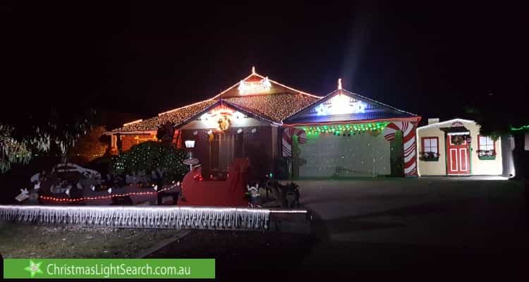 Christmas Light display at The Hermitage, Sunbury