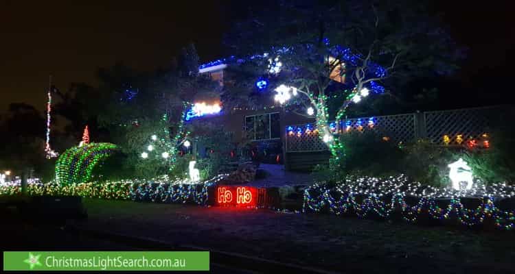 Christmas Light display at 28 Beacon Avenue, Glenhaven