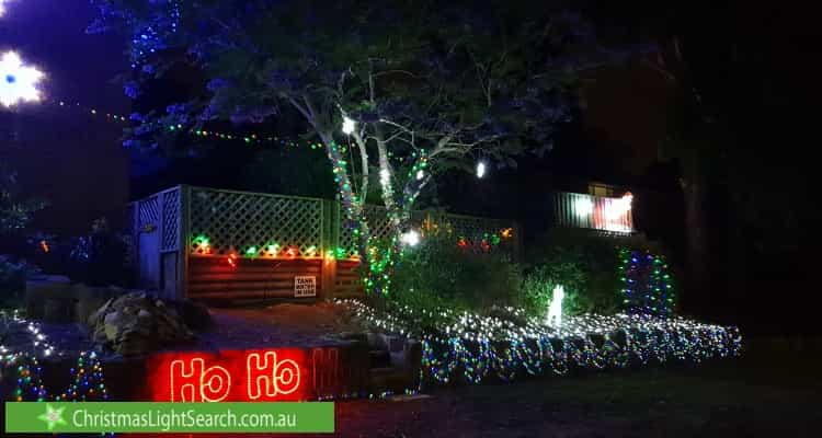 Christmas Light display at 28 Beacon Avenue, Glenhaven